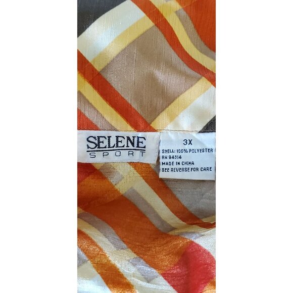 SELENE SPORT WRAP DRESS SLEEVELESS BROWN POLYESTER SIZE 3X - Picture 8 of 8